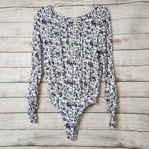 Free People Intimately Bodysuit Day Night Floral  Women's Size S/P